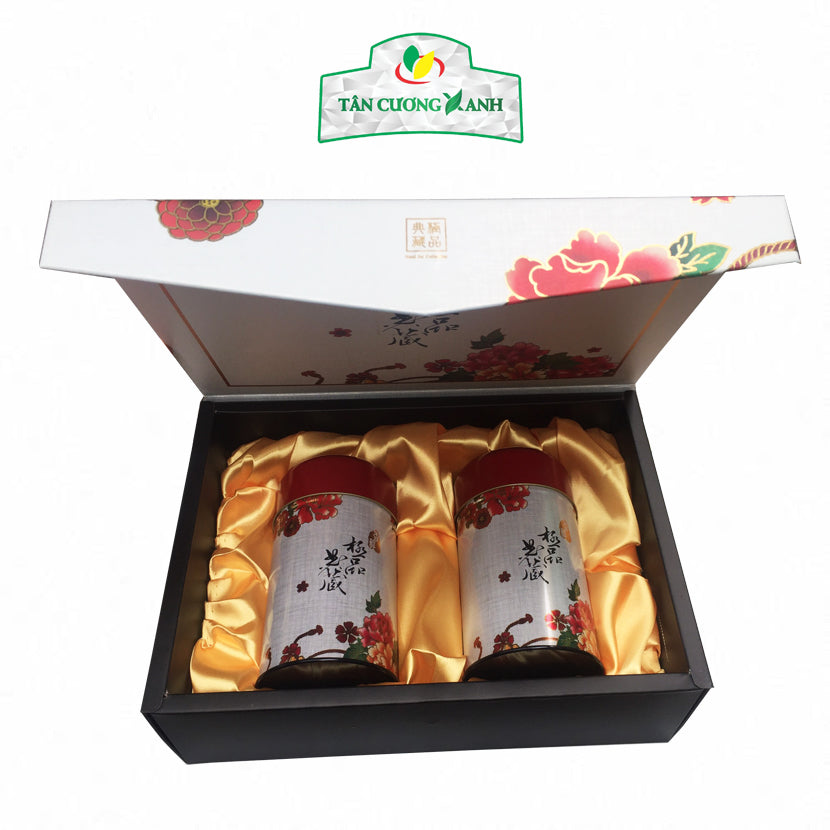 Trà Ô Long Phúc Lộc Hộp Trắng- Hộp 200gram/box - Hộp quà tặng