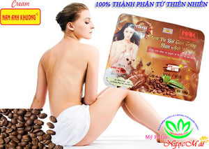 03 boxs - NAM ANH KHƯƠNG - Kem và bột tắm trắng chiết xuất từ hạt Cà Phê (150g)
