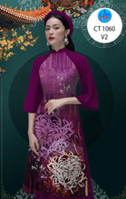 Load image into Gallery viewer, 1 Set - Ao Dai - Traditional Vietnamese Long Dress Collections with Pants - Silk 3D - All Size - Hoa Cuc
