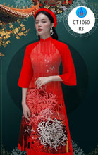 Load image into Gallery viewer, 1 Set - Ao Dai - Traditional Vietnamese Long Dress Collections with Pants - Silk 3D - All Size - Hoa Cuc
