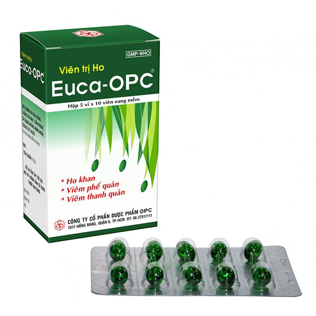 03 Boxs - Viên Xông Tinh Dầu EUCA OPC (Hộp 2 vỉ x 10 viên)