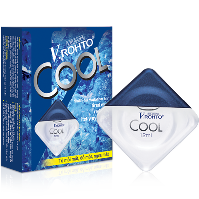 2 boxs*13ml  -  V.Rohto Cool - Thuốc nhỏ mắt tạo sức sống mới cho đôi mắt nam giới
