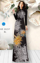 Load image into Gallery viewer, 1 Set - Ao Dai - Traditional Vietnamese Long Dress Collections with Pants - Silk 3D - All Size - Hoa Cuc
