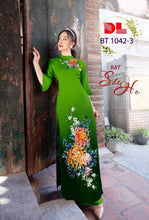 Load image into Gallery viewer, 1 Set - Ao Dai - Traditional Vietnamese Long Dress Collections with Pants - Silk 3D - All Size - Hoa Cuc

